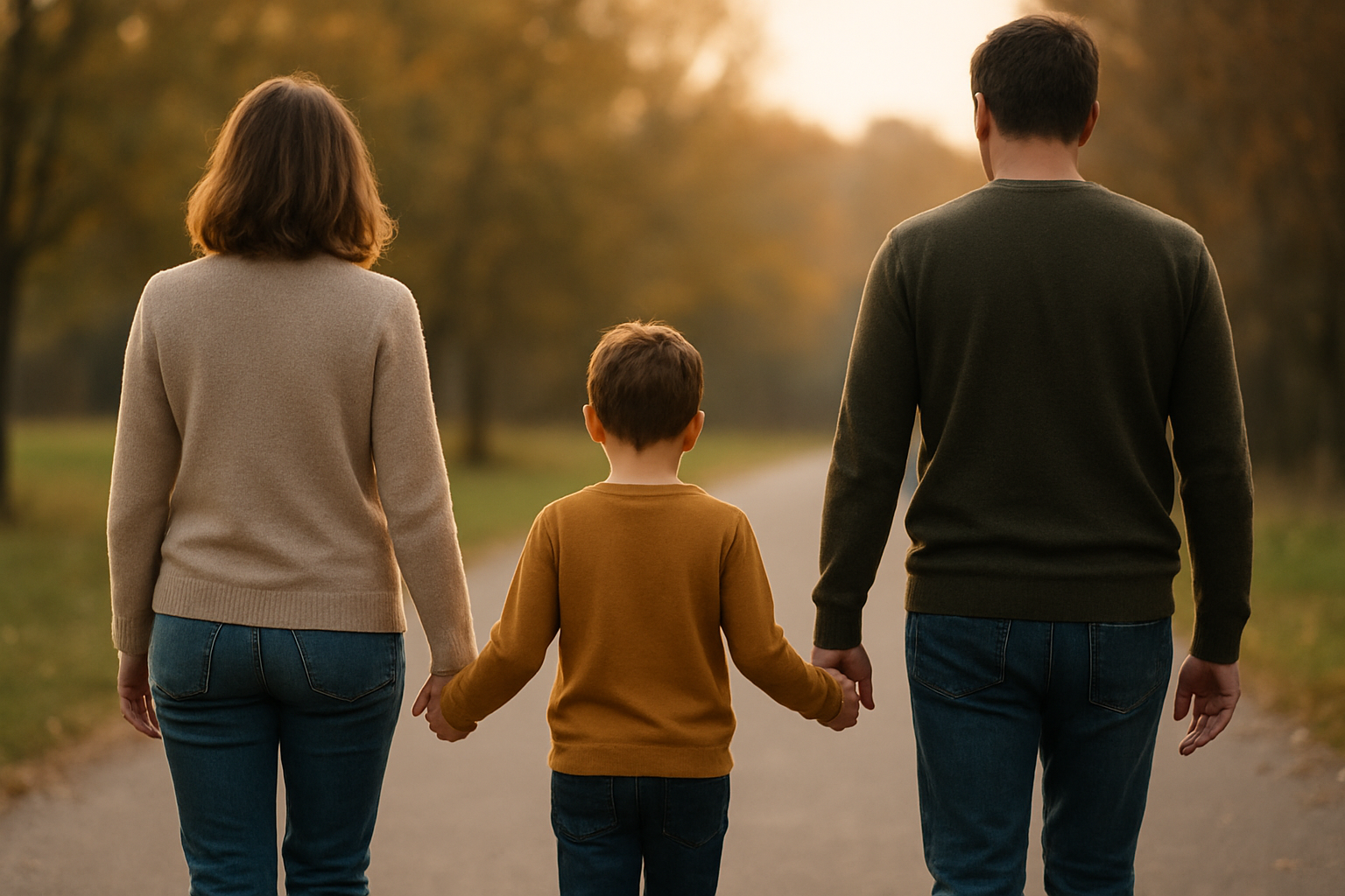 Padres que se separan y tienen un hijo en común